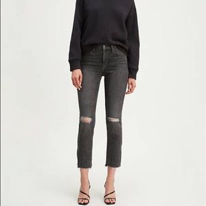 Levi’s 724 high rise straight crop jeans